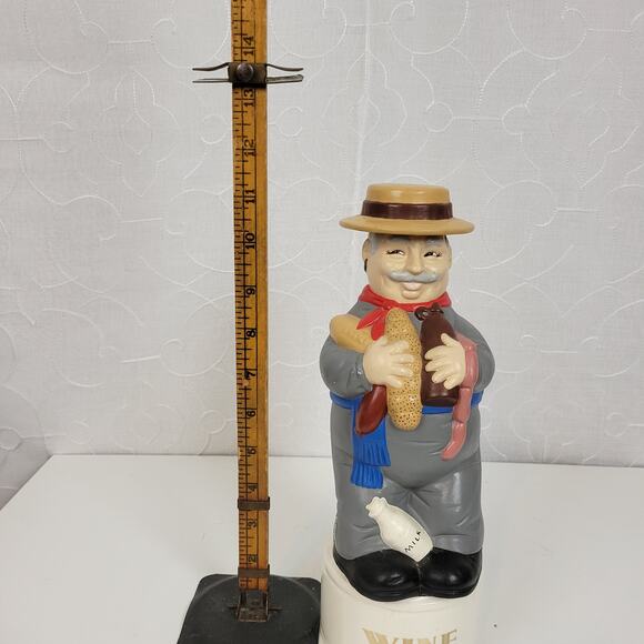 Vintage‎ Hand Painted Alberta's Ceramic Italian Man Wine Liquor Decanter 12" - Picture 15 of 15